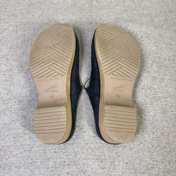 Dansko Clog Bria Mary Jane Mule SlipOn Black Nubuck Comfort Walking Size 39 US 9 - Picture 6 of 9